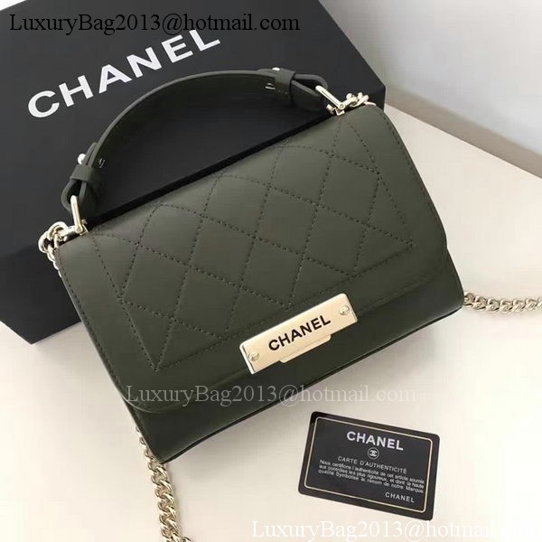 Chanel Flap Shoulder Bag Original Leather A24600 Grey