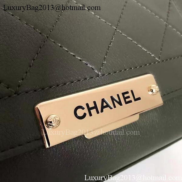 Chanel Flap Shoulder Bag Original Leather A24600 Grey