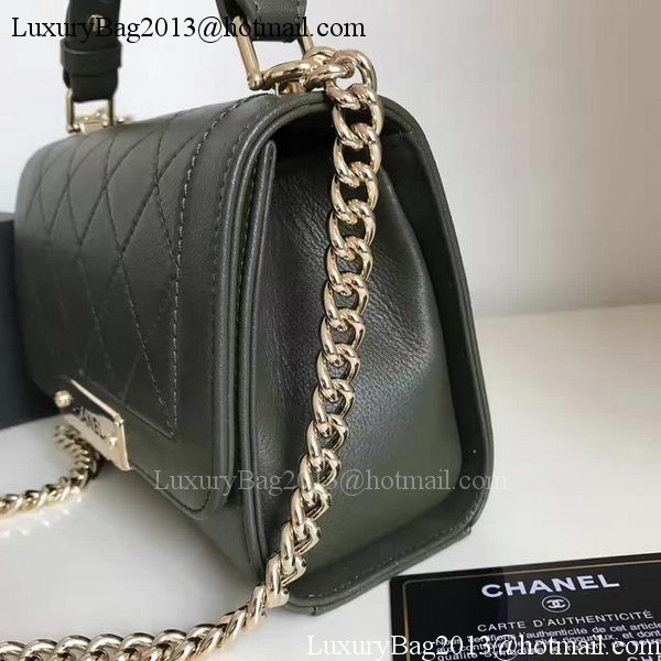 Chanel Flap Shoulder Bag Original Leather A24600 Grey