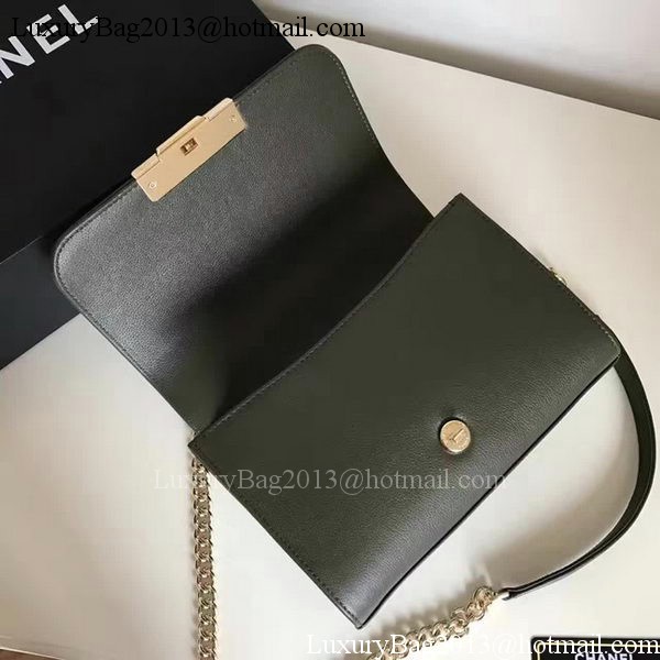 Chanel Flap Shoulder Bag Original Leather A24600 Grey