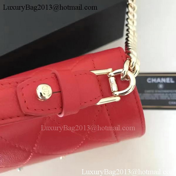 Chanel Flap Shoulder Bag Original Leather A24600 Red