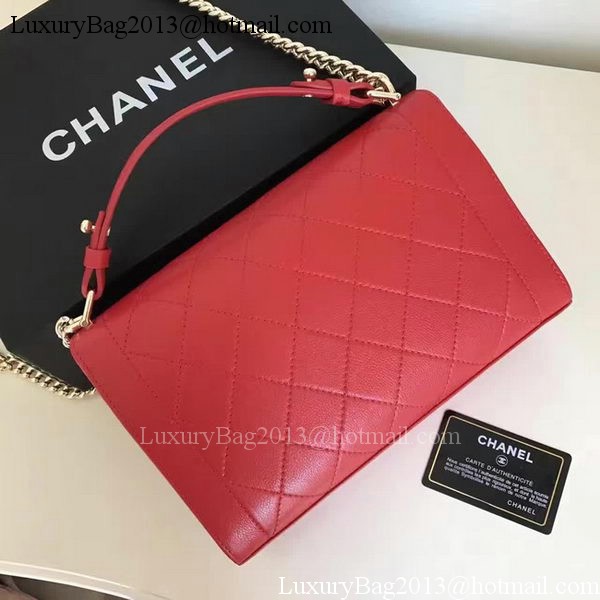 Chanel Flap Shoulder Bag Original Leather A24600 Red