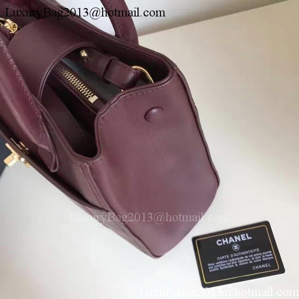 Chanel Tote Bag Original Sheepskin Leather A24601 Wine