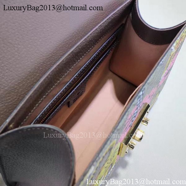 Gucci Padlock Gucci Bengal Top Handle Bag 453188 Pink