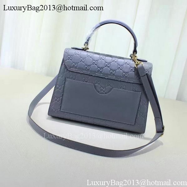 Gucci Padlock Gucci Signature Top Handle Bag 453188 Purple