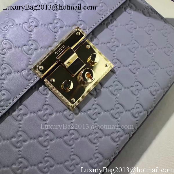 Gucci Padlock Gucci Signature Top Handle Bag 453188 Purple