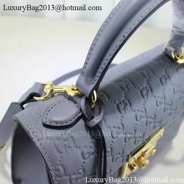 Gucci Padlock Gucci Signature Top Handle Bag 453188 Purple