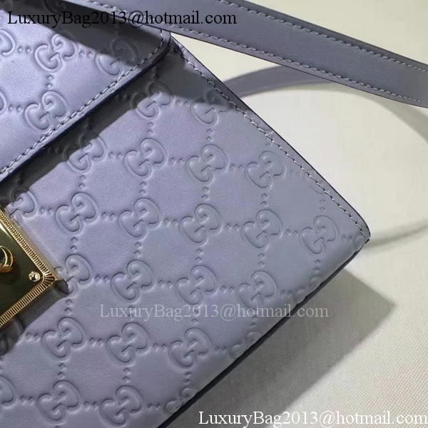 Gucci Padlock Gucci Signature Top Handle Bag 453188 Purple
