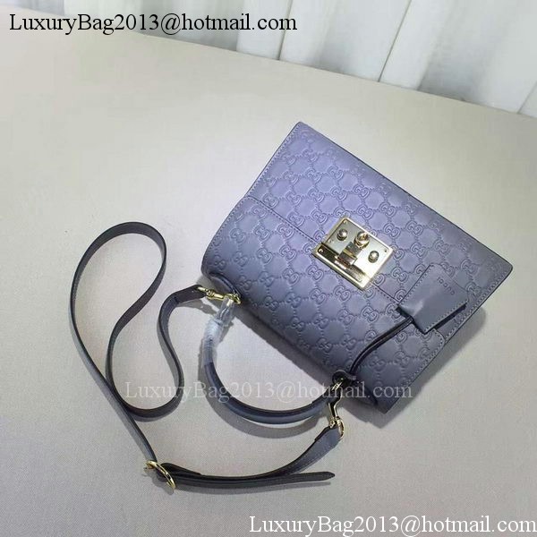 Gucci Padlock Gucci Signature Top Handle Bag 453188 Purple