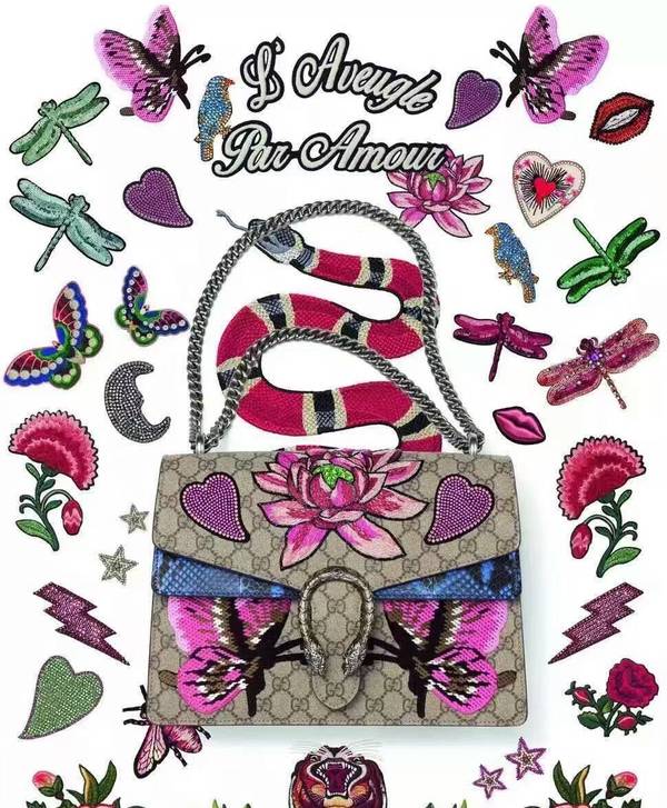 Gucci Dionysus GG Supreme Canvas Shoulder Bag 403348 Flower