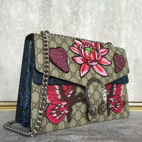 Gucci Dionysus GG Supreme Canvas Shoulder Bag 403348 Flower