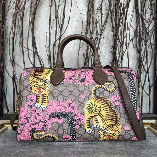 Gucci GG Canvas Boston Bags Tiger Prints 409527