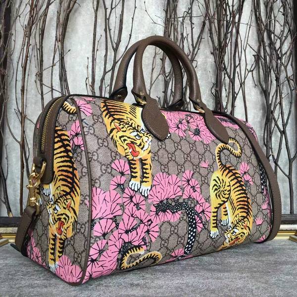 Gucci GG Canvas Boston Bags Tiger Prints 409527