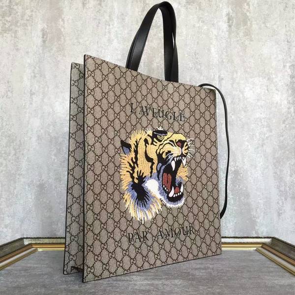 Gucci Now GG Canvas Tote Bags 450950 Tiger