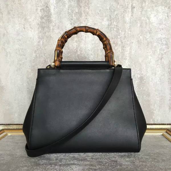 Gucci Nymphea Mini Top Handle Bag Cowhide Leather 453767 Black