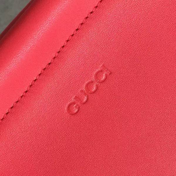 Gucci Nymphea Mini Top Handle Bag Cowhide Leather 453767 Red
