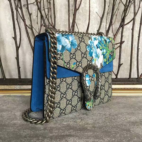 Gucci Mini Dionysus GG Canvas Shoulder Bag 421970 Blue