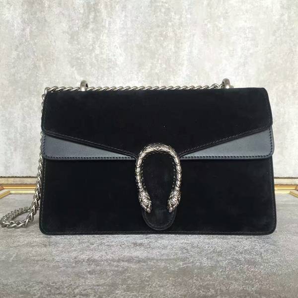 Gucci Dionysus Suede Leather Mini Shoulder Bag 400249 Black