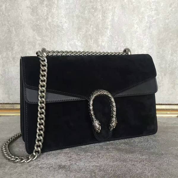 Gucci Dionysus Suede Leather Mini Shoulder Bag 400249 Black