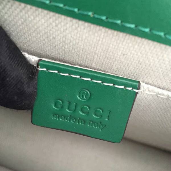 Gucci GG Original Marmont Leather Shoulder Bag 431384A Green