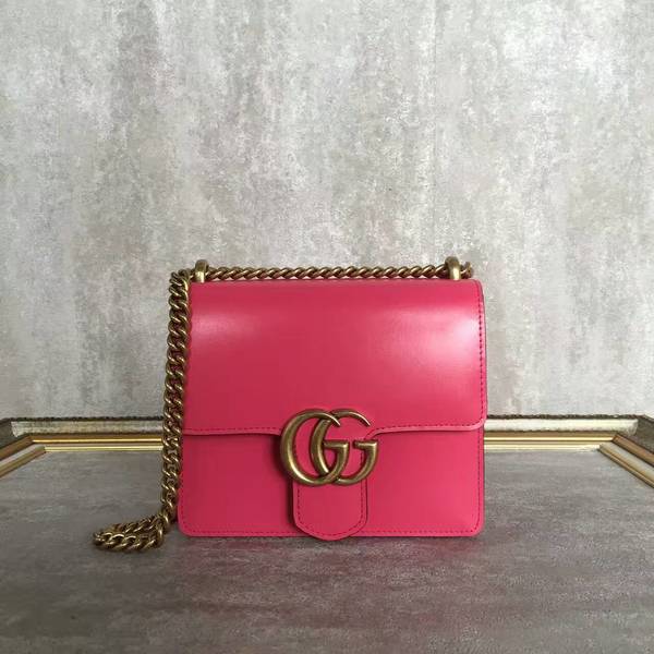 Gucci GG Original Marmont Leather Shoulder Bag 431384A Pink