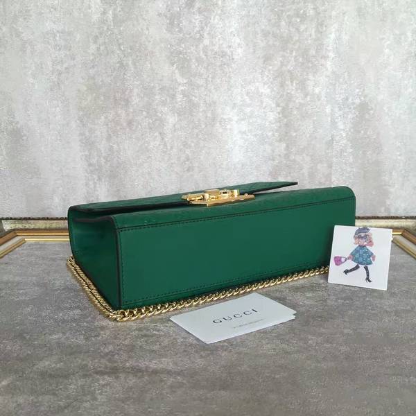 Gucci Padlock Series Gucci Signature Shoulder Bag 409486 Green