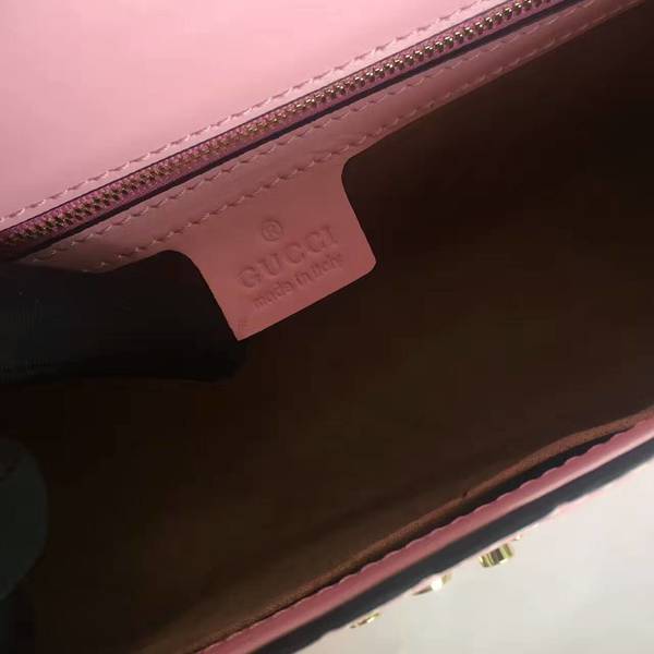 Gucci Padlock Series Gucci Signature Shoulder Bag 409486 Light Pink