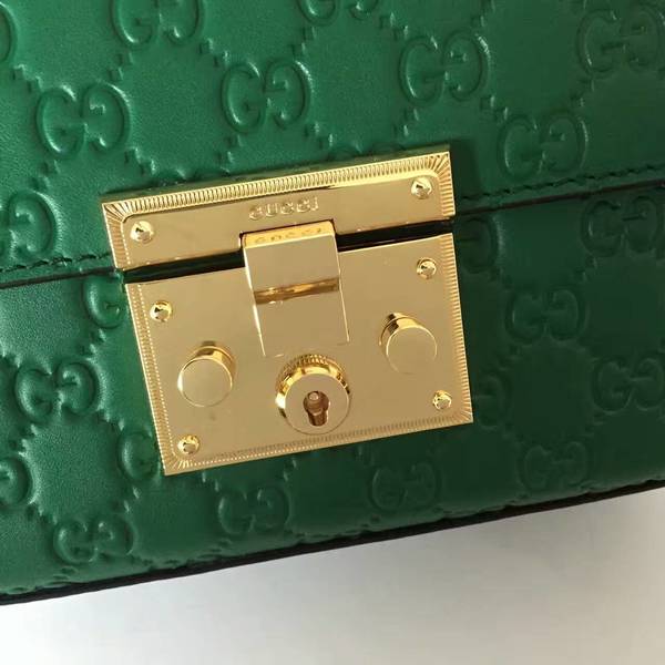 Gucci Padlock Gucci Signature Mini Shoulder Bag 409487A Green