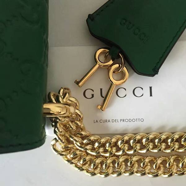 Gucci Padlock Gucci Signature Mini Shoulder Bag 409487A Green