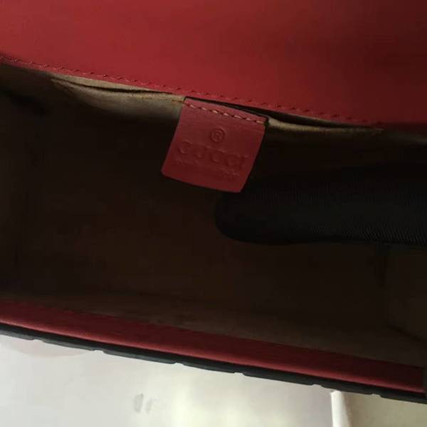 Gucci Padlock Gucci Signature Mini Shoulder Bag 409487A Red