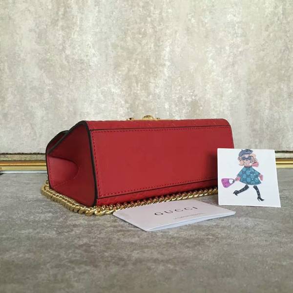 Gucci Padlock Gucci Signature Mini Shoulder Bag 409487A Red