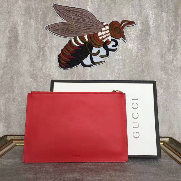 Gucci Diamond Clutches 445597 Red