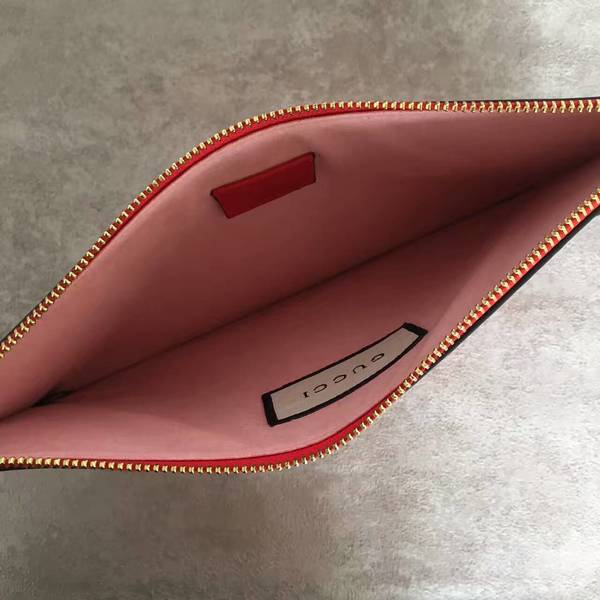 Gucci Diamond Clutches 445597 Red