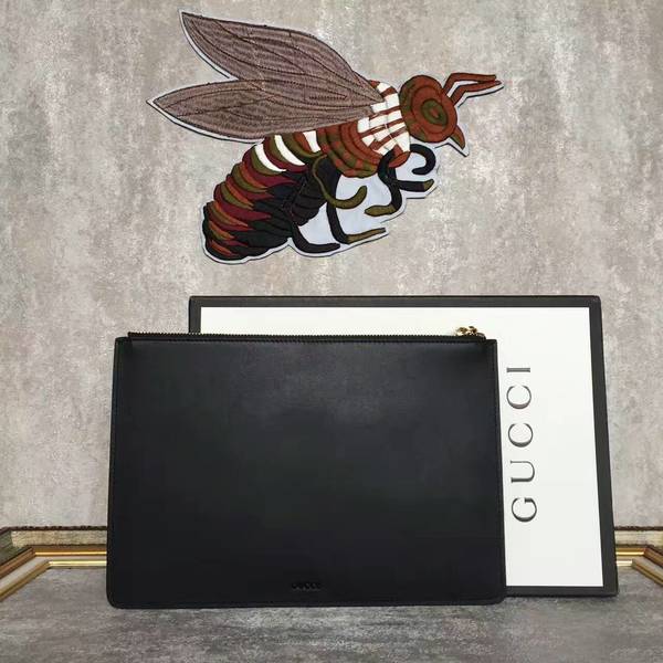 Gucci Letter Pattern Clutches 445597 Black