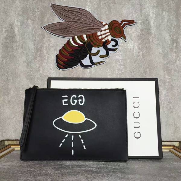 Gucci UFO Clutches 445597 Black