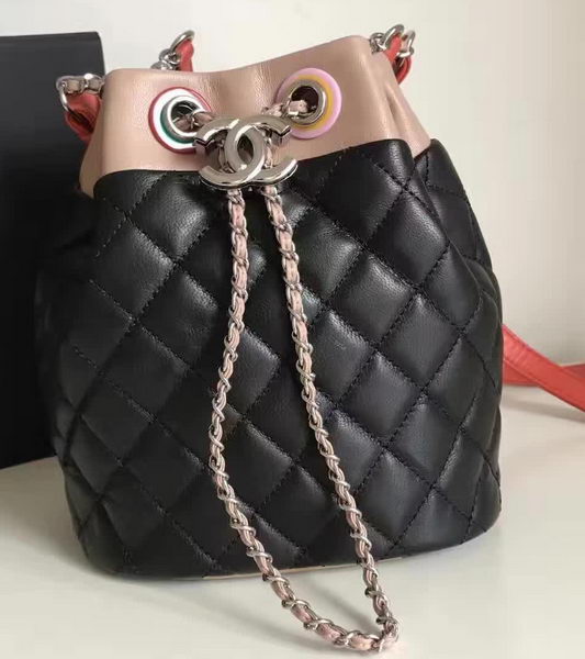 Chanel Hobo Bag Original Sheepskin Leather A95182 Black