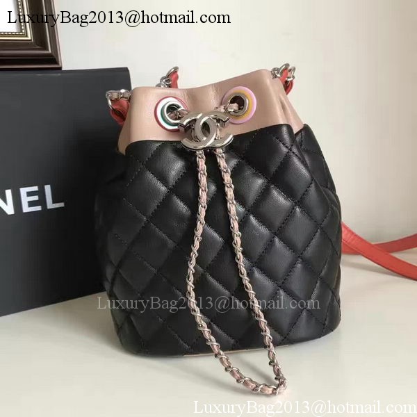 Chanel Hobo Bag Original Sheepskin Leather A95182 Black