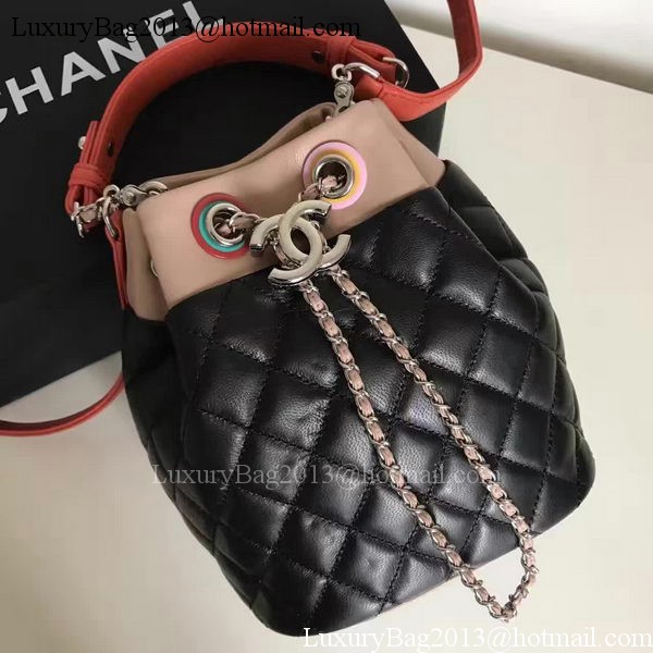 Chanel Hobo Bag Original Sheepskin Leather A95182 Black