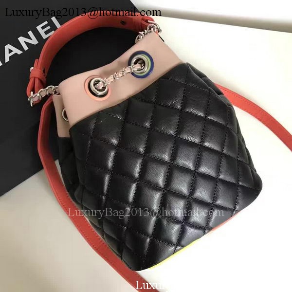 Chanel Hobo Bag Original Sheepskin Leather A95182 Black