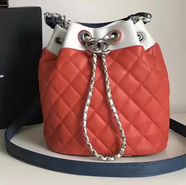 Chanel Hobo Bag Original Sheepskin Leather A95182 Red