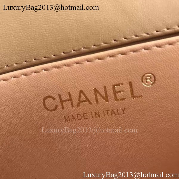 Chanel mini Classic Flap Bag Original Sheepskin A1116E Apricot
