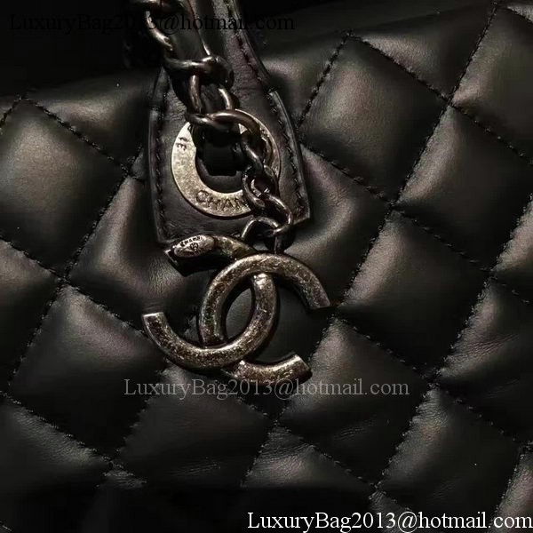 Chanel Tote Bag Sheepskin Leather A36985 Black