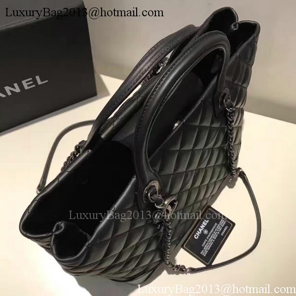 Chanel Tote Bag Sheepskin Leather A36985 Black