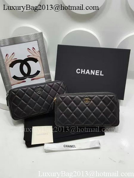 Chanel mini Shoulder Bag Sheepskin Leather A7020 Black