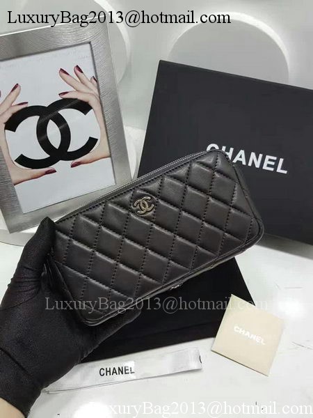 Chanel mini Shoulder Bag Sheepskin Leather A7020 Black