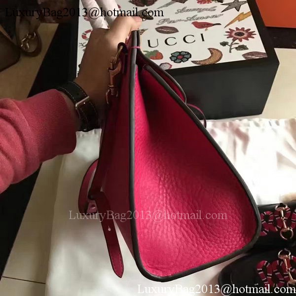 Gucci GG Marmont Leather Top Handle Bag 421890 Rose