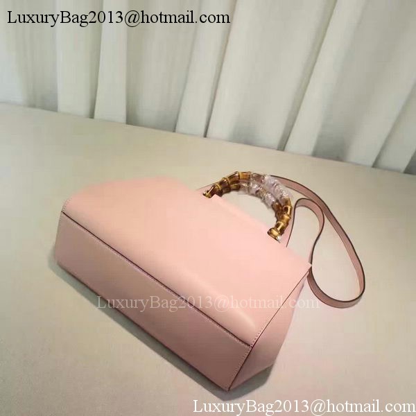 Gucci Nymphaea Leather Top Handle Bag 453766 Pink