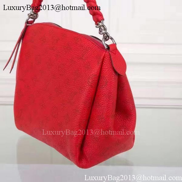 Louis Vuitton Mahina Leather BABYLONE CHAIN BB Bag M51223 Red