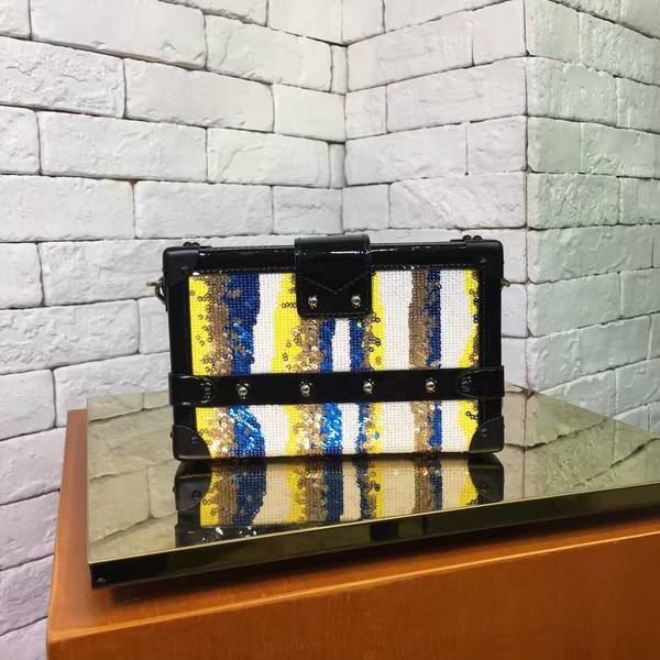 Louis Vuitton Petite Maiie Travel Box 40273 White&Yellow&Blue