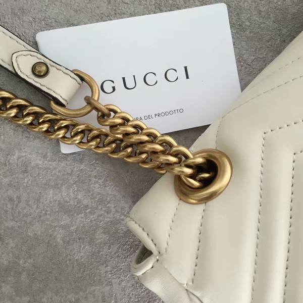 Gucci GG Marmont Sheenskin Shoulder Bag 443497A While